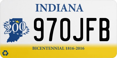 IN license plate 970JFB