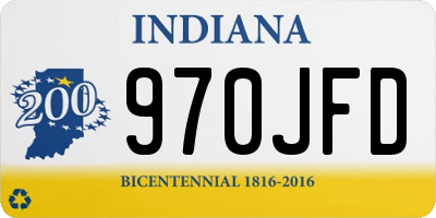 IN license plate 970JFD