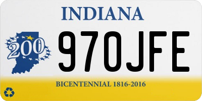 IN license plate 970JFE