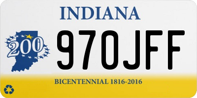 IN license plate 970JFF