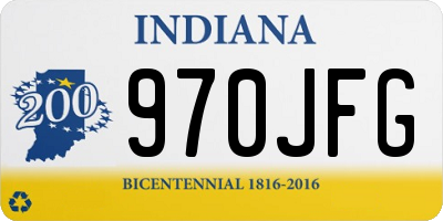 IN license plate 970JFG