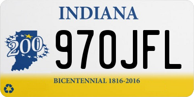 IN license plate 970JFL