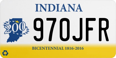 IN license plate 970JFR