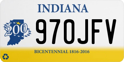 IN license plate 970JFV
