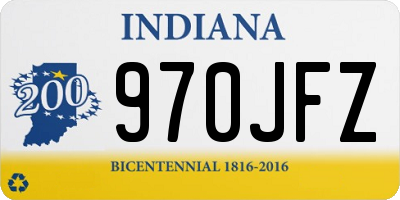 IN license plate 970JFZ