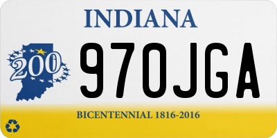 IN license plate 970JGA