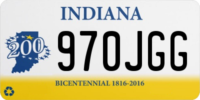 IN license plate 970JGG