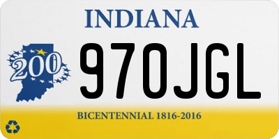 IN license plate 970JGL