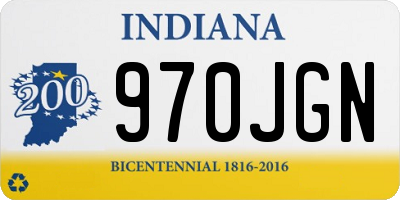 IN license plate 970JGN