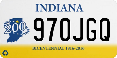 IN license plate 970JGQ