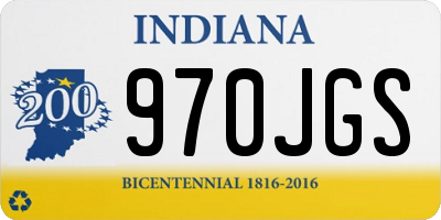 IN license plate 970JGS