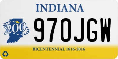 IN license plate 970JGW