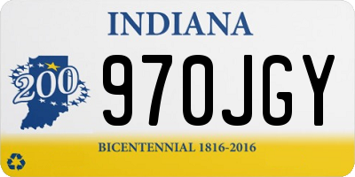 IN license plate 970JGY