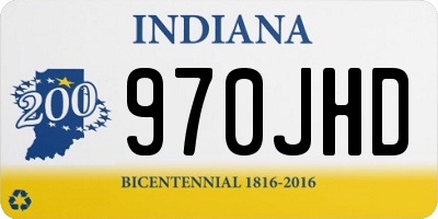 IN license plate 970JHD