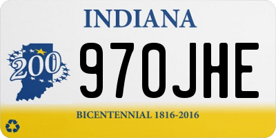 IN license plate 970JHE