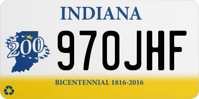 IN license plate 970JHF