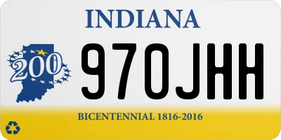 IN license plate 970JHH