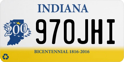 IN license plate 970JHI