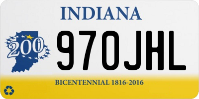 IN license plate 970JHL