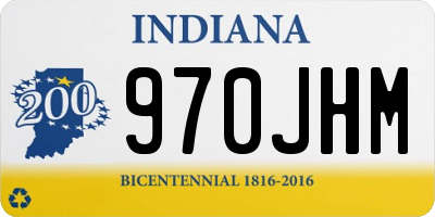 IN license plate 970JHM
