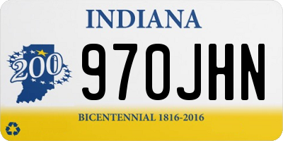 IN license plate 970JHN