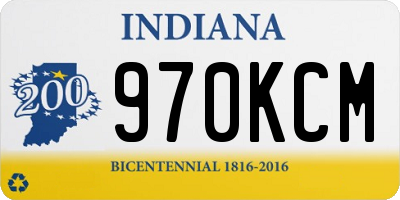 IN license plate 970KCM
