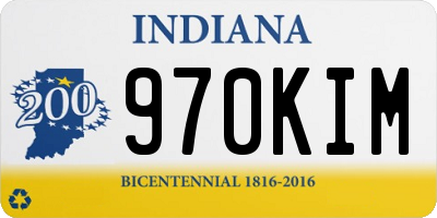 IN license plate 970KIM