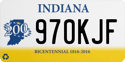 IN license plate 970KJF