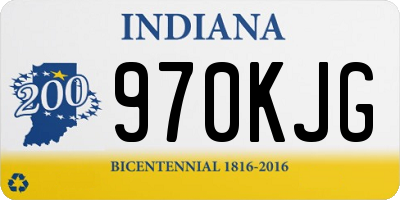 IN license plate 970KJG