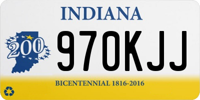 IN license plate 970KJJ