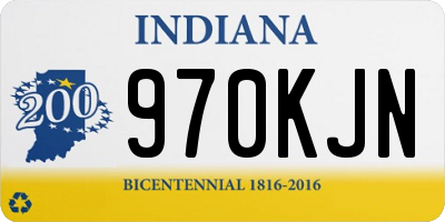 IN license plate 970KJN