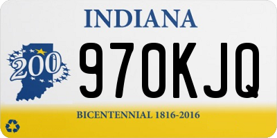 IN license plate 970KJQ