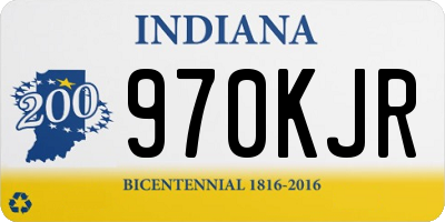 IN license plate 970KJR