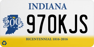 IN license plate 970KJS