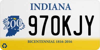 IN license plate 970KJY