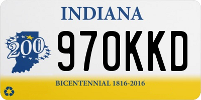 IN license plate 970KKD