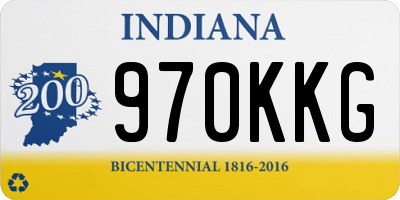 IN license plate 970KKG