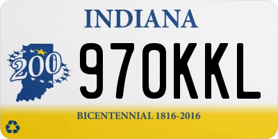 IN license plate 970KKL