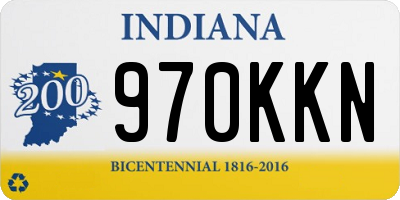 IN license plate 970KKN