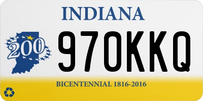 IN license plate 970KKQ
