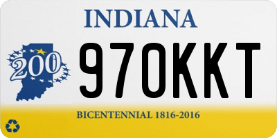 IN license plate 970KKT