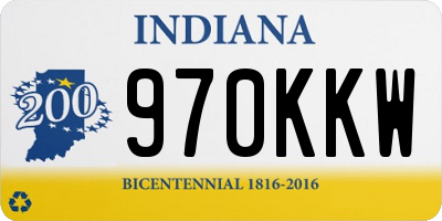 IN license plate 970KKW