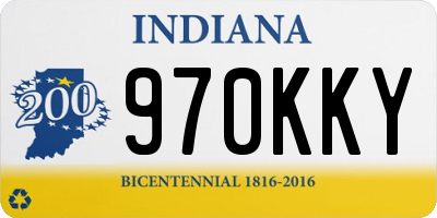 IN license plate 970KKY