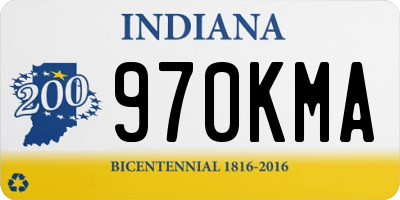 IN license plate 970KMA