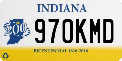 IN license plate 970KMD
