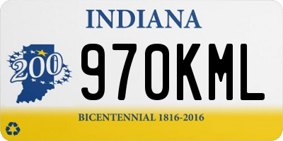 IN license plate 970KML