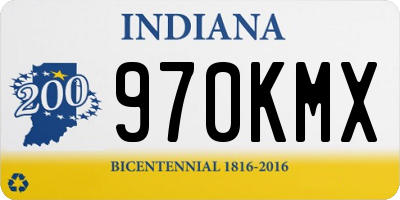 IN license plate 970KMX