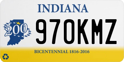 IN license plate 970KMZ