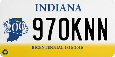 IN license plate 970KNN