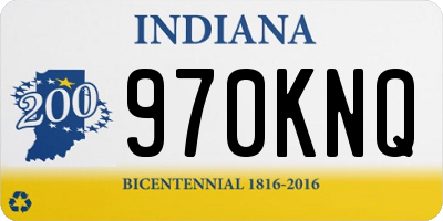 IN license plate 970KNQ